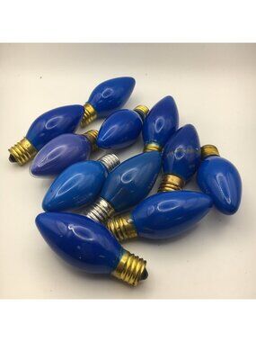 Blue Christmas Light Bulbs Vintage Holiday Party Decor Comedy Prop